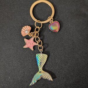 Holographic Mermaid Keychain